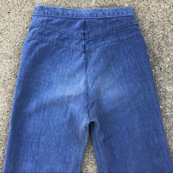 Vintage 70’s High Waist Bell Bottom Jeans - Picture 6 of 7